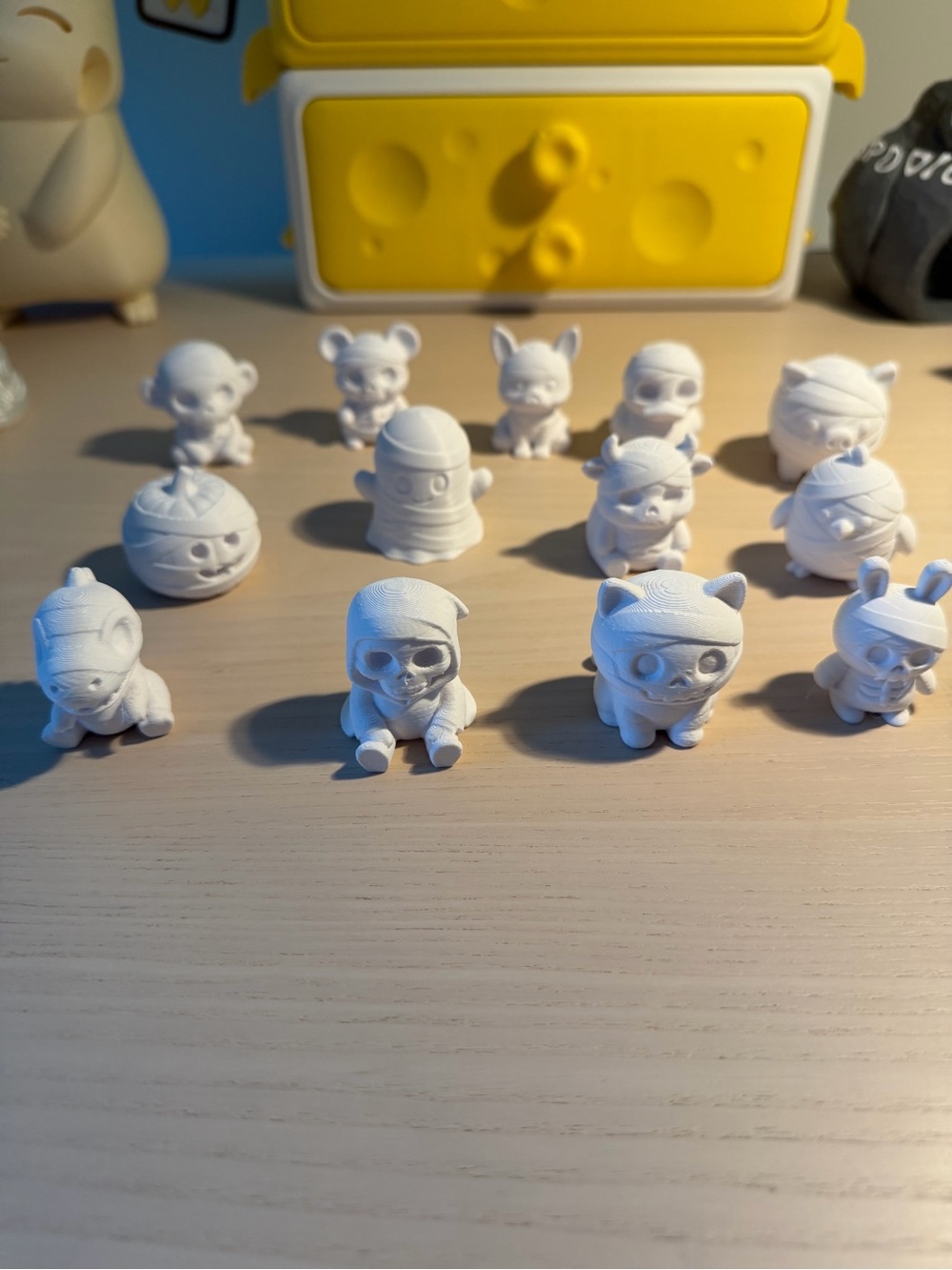 White Mystery Mini Figure Toy Set for Halloween